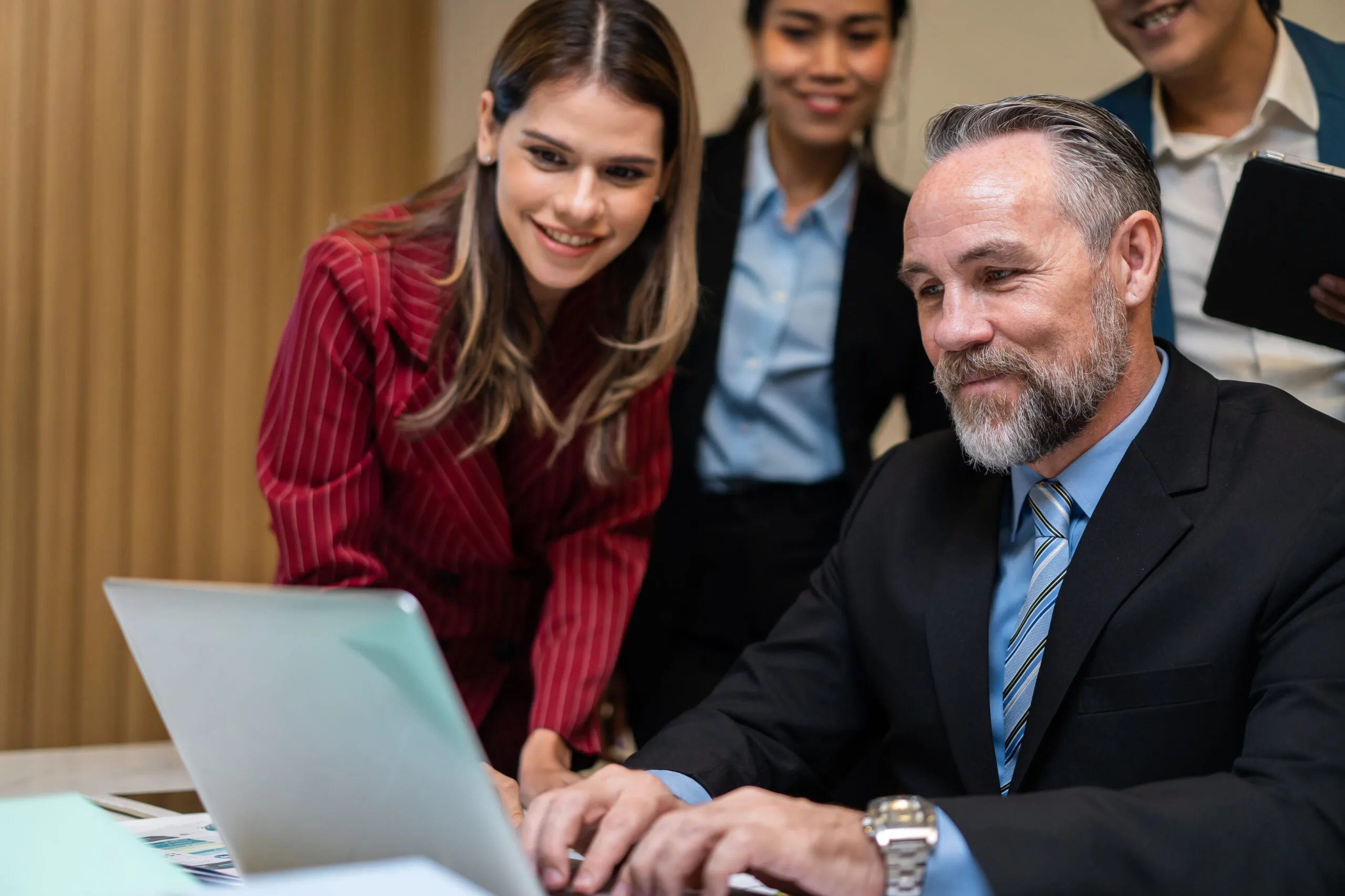 Team of IT professionals implementing modern digital solutions
