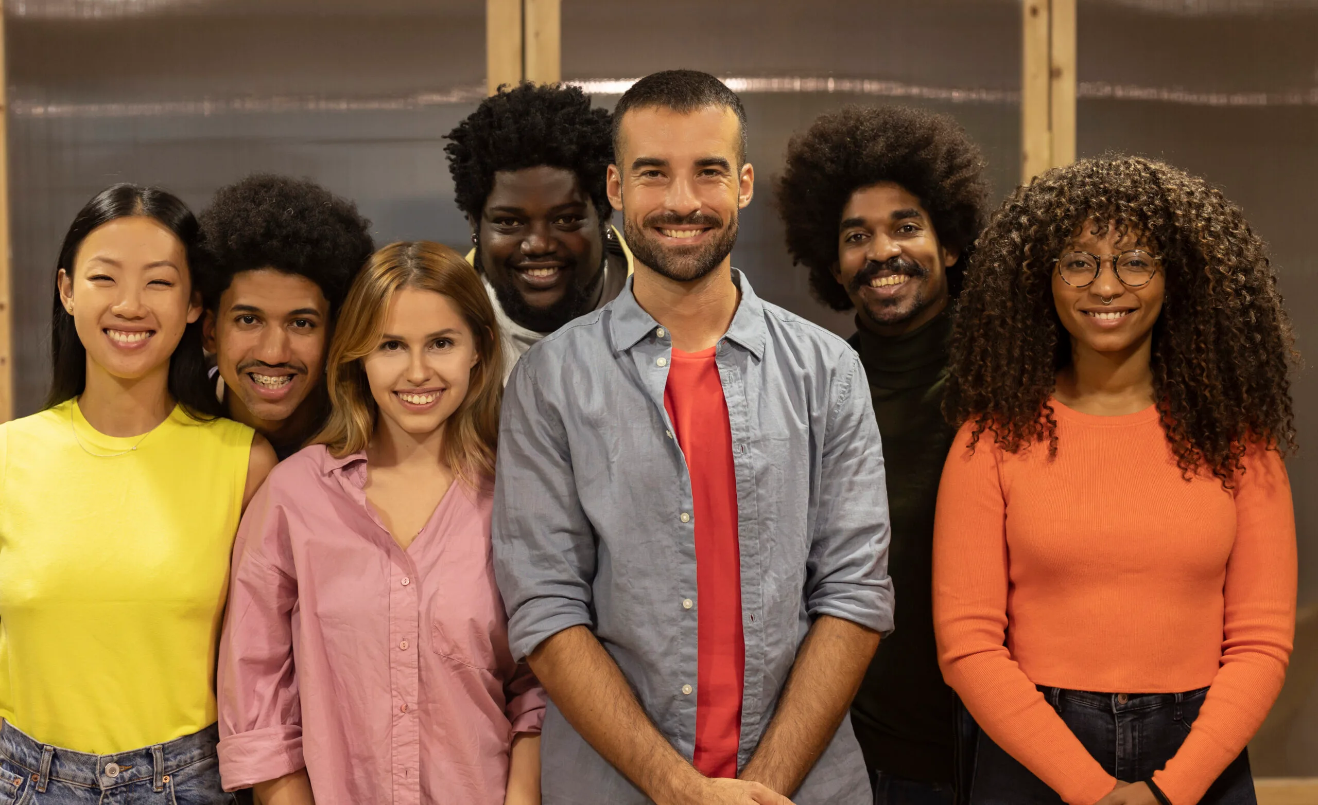 Diverse group collaborating on community initiatives